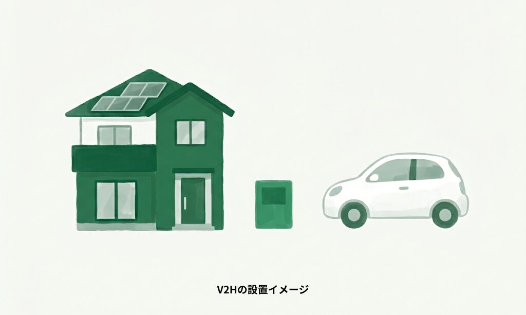 V2Hの設置イメージ