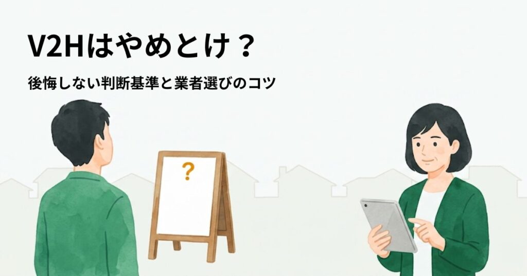 V2Hはやめとけ？