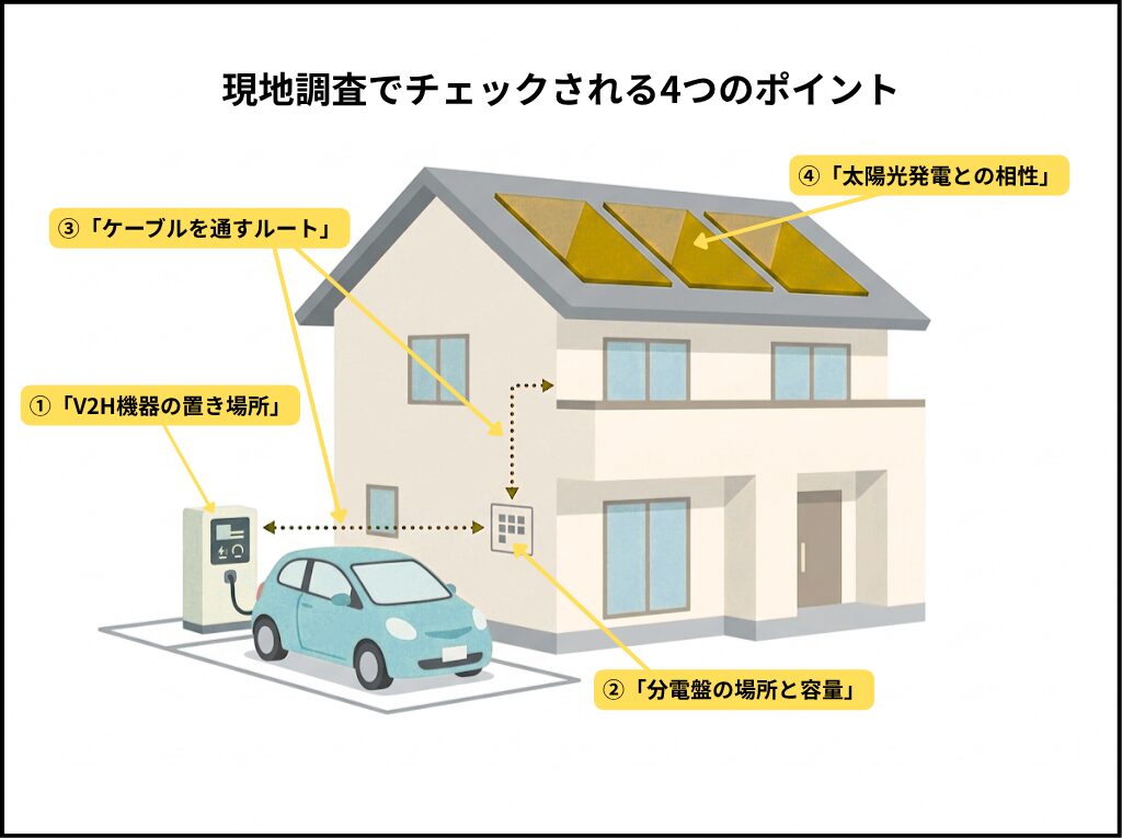 現地調査でチェックされる4つのポイント