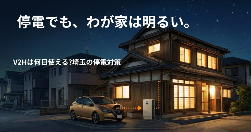 停電でも、わが家は明るい。